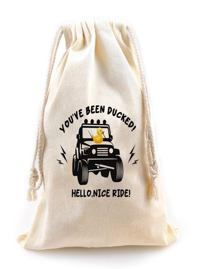 LANBAIHE You've Been Ducked | Duck Duck bag | Rubber Duck Drawstring Bag | Reusable Rubber Duck Bag | 13 x 10 inches | Great Gift for Any Rubber Duck L421 - Image 1