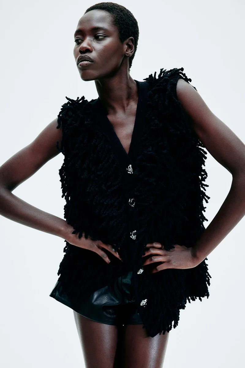 اتش اند ام فيست سميك من مزيج الصوف الخشن