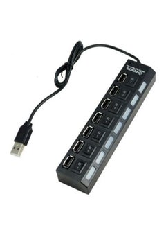 نيبمينينت محول توزيع لمنافذ USB ذو سرعة عالية للكمبيوتر المحمول والمكتبي أسود 