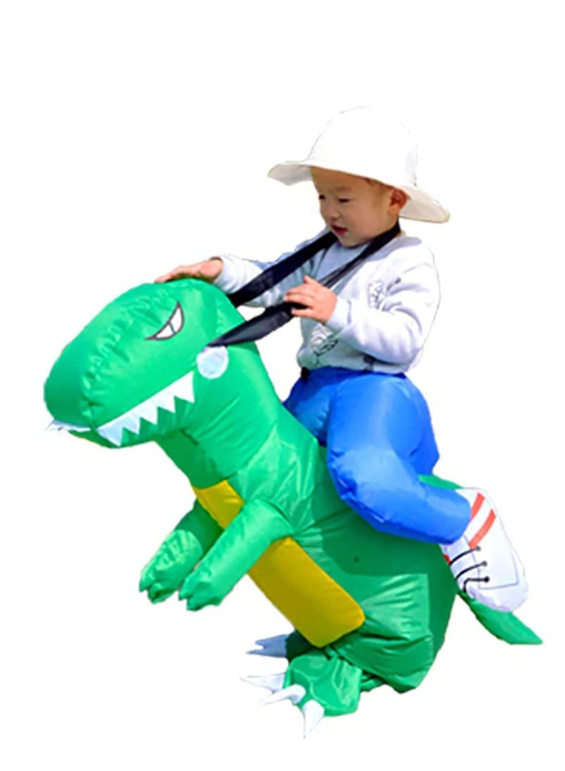 SYOSI Inflatable Dinosaur T-Rex Blow Up Costume Suit Dino Rider for Fancy Dress Party Events Toddler Size - Image 4
