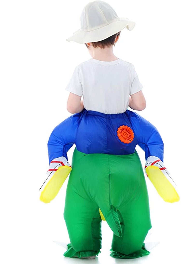SYOSI Inflatable Dinosaur T-Rex Blow Up Costume Suit Dino Rider for Fancy Dress Party Events Toddler Size - Image 5