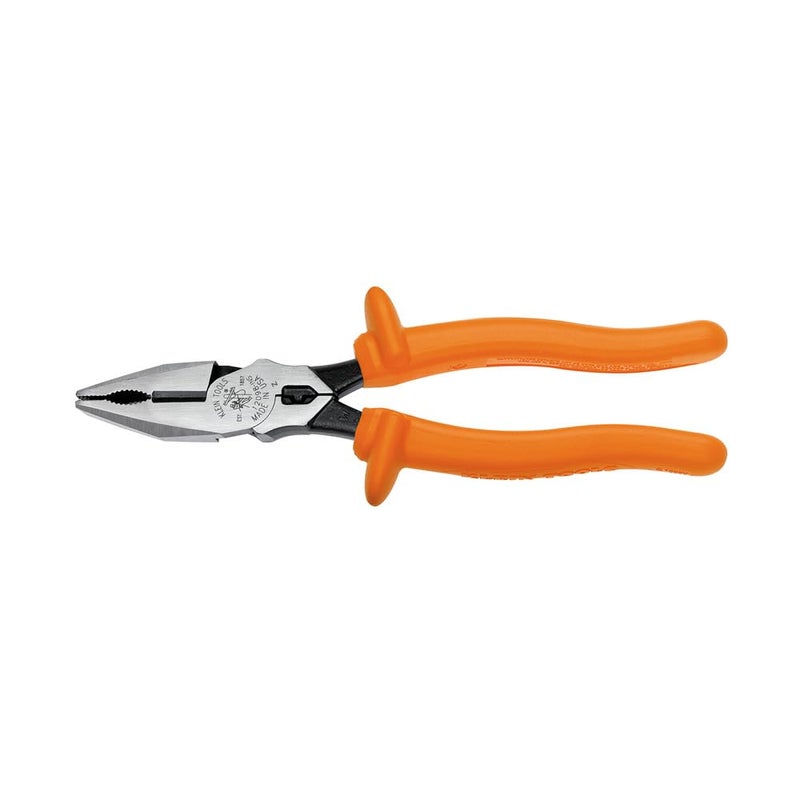 Klein Tools 12098INS Insulated Universal Combination Pliers Side Cutters with Crimper 8Inch