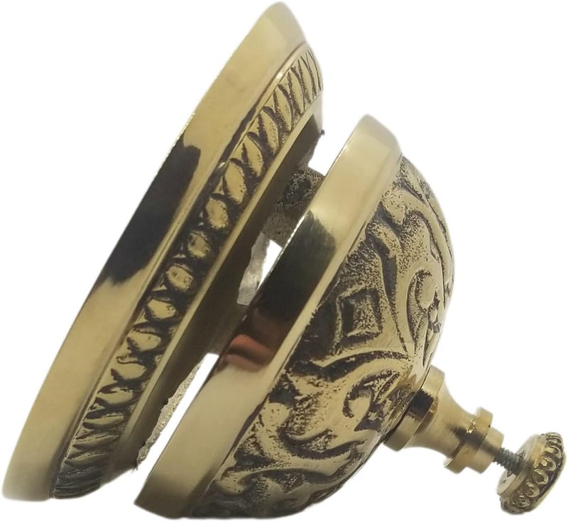 Upper Deck MGSIO Solid Brass Victorian Style Service Desk Bell - Image 3