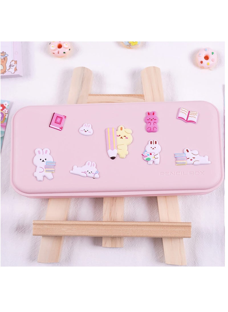 Excefore Cute Puffy Stickers For Kids, 4 Sheets 3D Foam Animal Cat Bear Rabbit Chicken Sticker For Girls Boys, Bulk Scrapbooking, Stickers For Birthday Gift, Party Supplies, Reward - Image 5