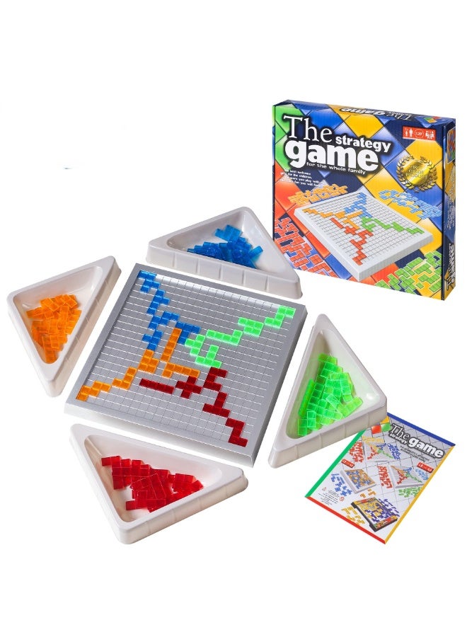 NIBEMINENT Party Board Games, 2-4 Person Competitive Board Games, Party Party Games, Four Person Games, Parent Child Interaction, Portable Block Games, Gladiator Chess, Christmas  - Image 1