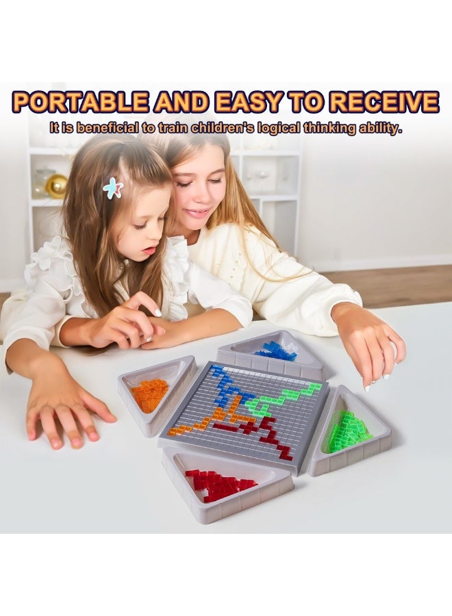 NIBEMINENT Party Board Games, 2-4 Person Competitive Board Games, Party Party Games, Four Person Games, Parent Child Interaction, Portable Block Games, Gladiator Chess, Christmas  - Image 2