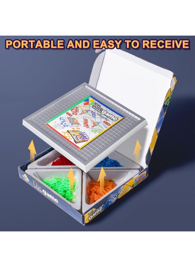 NIBEMINENT Party Board Games, 2-4 Person Competitive Board Games, Party Party Games, Four Person Games, Parent Child Interaction, Portable Block Games, Gladiator Chess, Christmas  - Image 3