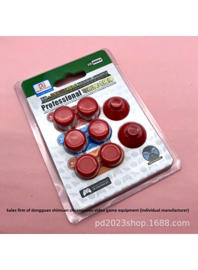 [Source Manufacturer] P5 / P4 / Xb1 Handle Universal 8-in-1 Suit Rocker Replacement Non-slip Button-Product Color:XB1 Red-8 In 1/with Packaging  - Image 1