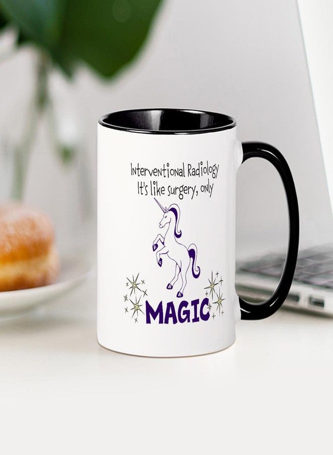 cafe press CafePress Interventional Radiology Is Magic Mugs 11 oz (325 ml) Ceramic Coffee Mug - Image 4
