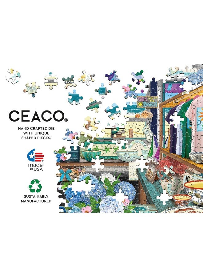 Ceaco - Tracy Flickinger - Sea & Sand Gift Shoppe - 300 Piece Jigsaw Puzzle - Image 1