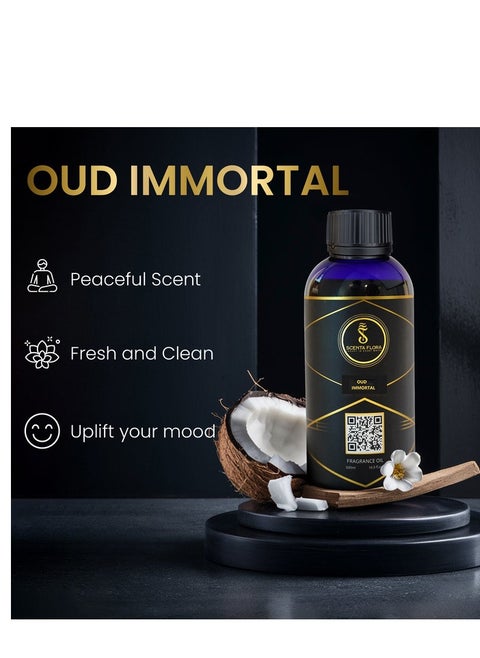 Oud Immortal - Diffuser Aroma Oil - Soothing, Healing, and Relaxing Fragrance for Scent Diffusers - Aromatherapy (500 ml)