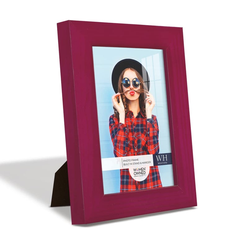 Renditions Gallery 3.5x5 inch Picture Frame Cherry Red Wood Grain Frame  High-end Modern Style  Made of Solid Wood and High Definition Glass for Wall and Tabletop Photo Display - Image 4