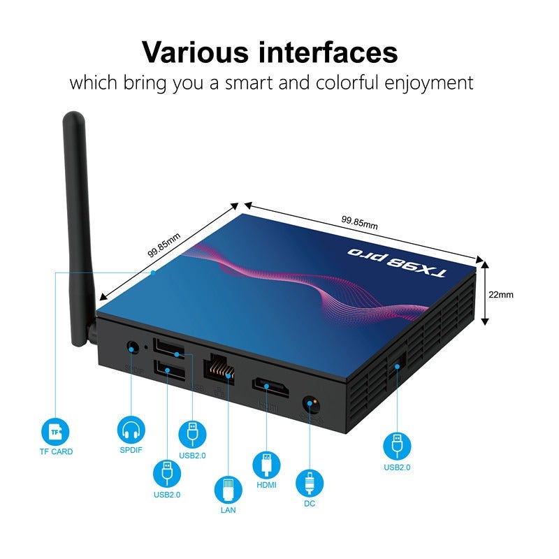 TX98 PRO Android 14.0 4K TV Box with H618 Processor, Wi-Fi 6 - Image 4