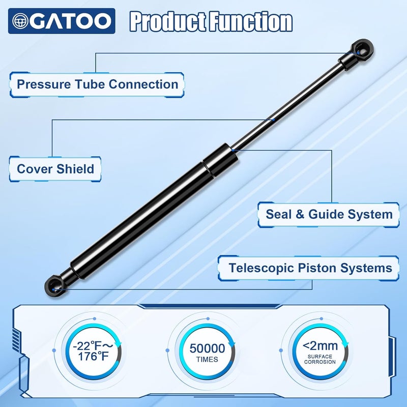 OGATOO دعامات رفع صندوق السيارة لسيارة إنفينيتي Q50 (2014-2018) - Image 4
