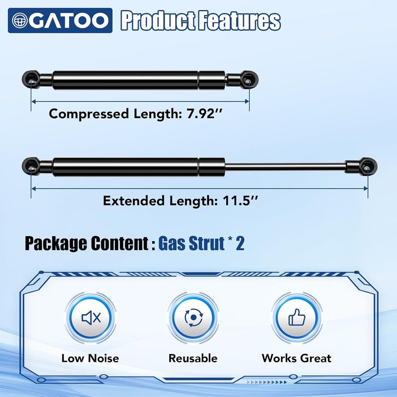 OGATOO دعامات رفع صندوق السيارة لسيارة إنفينيتي Q50 (2014-2018) - Image 3