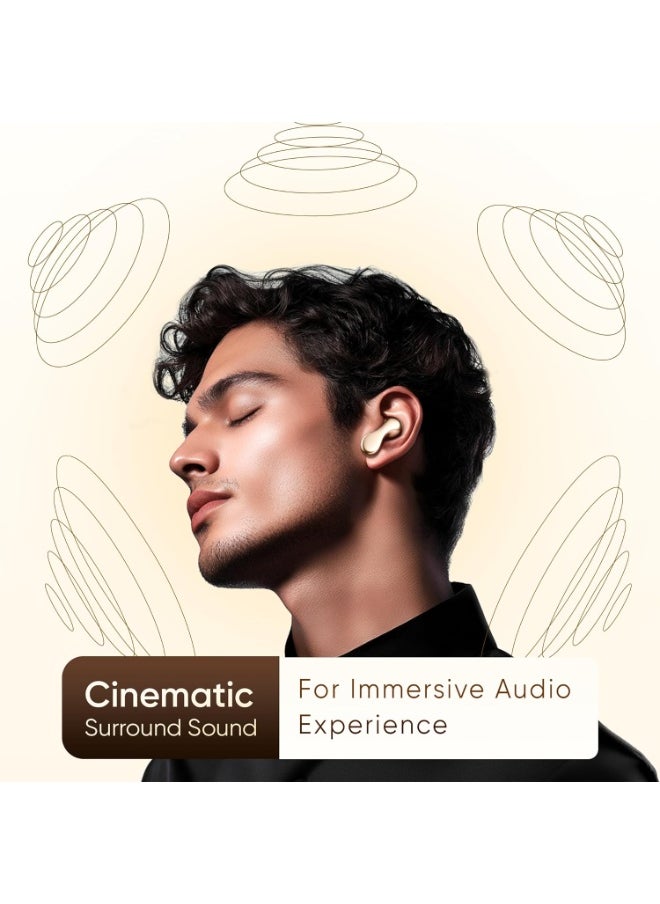 Mivi SuperPods Immersio [Flagship Launch] in Ear Ear Buds Wireless, Dolby Audio, 3D Soundstage, 60H Playtime, AI ENC, Bluetooth TWS, BT v5.4 Earbuds