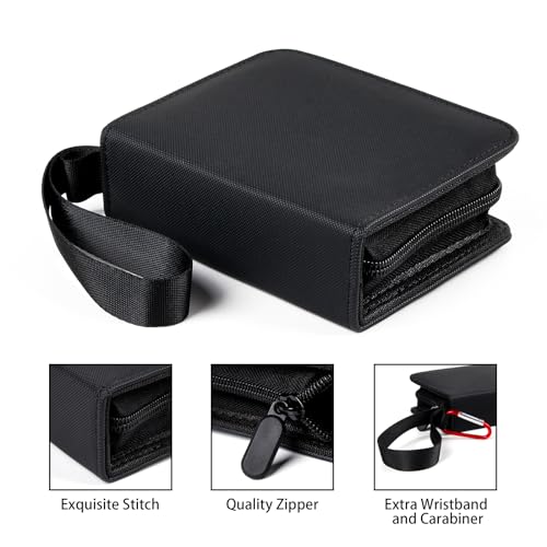 GEAoffice 1 Pocket Card Binder Mini Size Super Lightweight Small Collectible Trading Card Albums for 80 Cards 1 Pocket Top Loading Binder for TCG MTG SportsGame Cards Black - Image 5