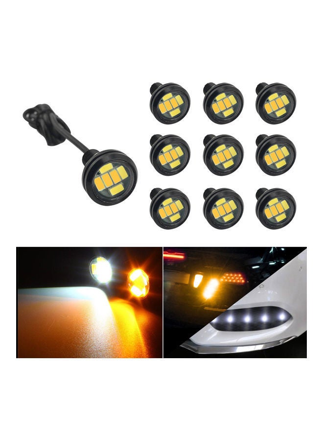 نيبمينينت مجموعة مصابيح LED لإشارة الانعطاف بتصميم عين نسر مكونة من 10 قطع - Image 1