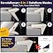 XetraDesign Bed Wedge Pillow for Headboard Gap Up to 7 Triangle Gap Filler for Bed Mattress Wedge Gap Filler Headboard Space Filler Corner Pillow White King 76 - Image 4