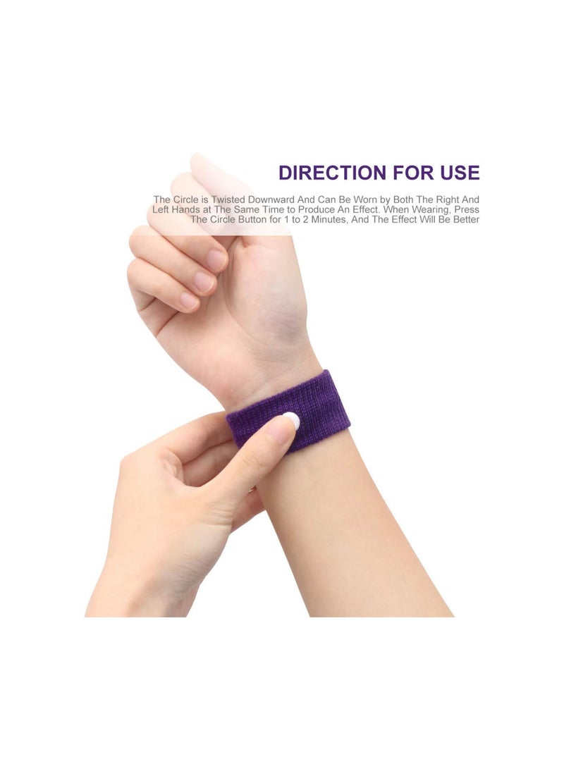 GGOOT Motion Sickness Relief Wristbands Acupressure Anti-Nausea Relief Band for Sea Car Flying Pregnant Travel Sickness Bracelet 2 Pairs (Random Color) - Image 2