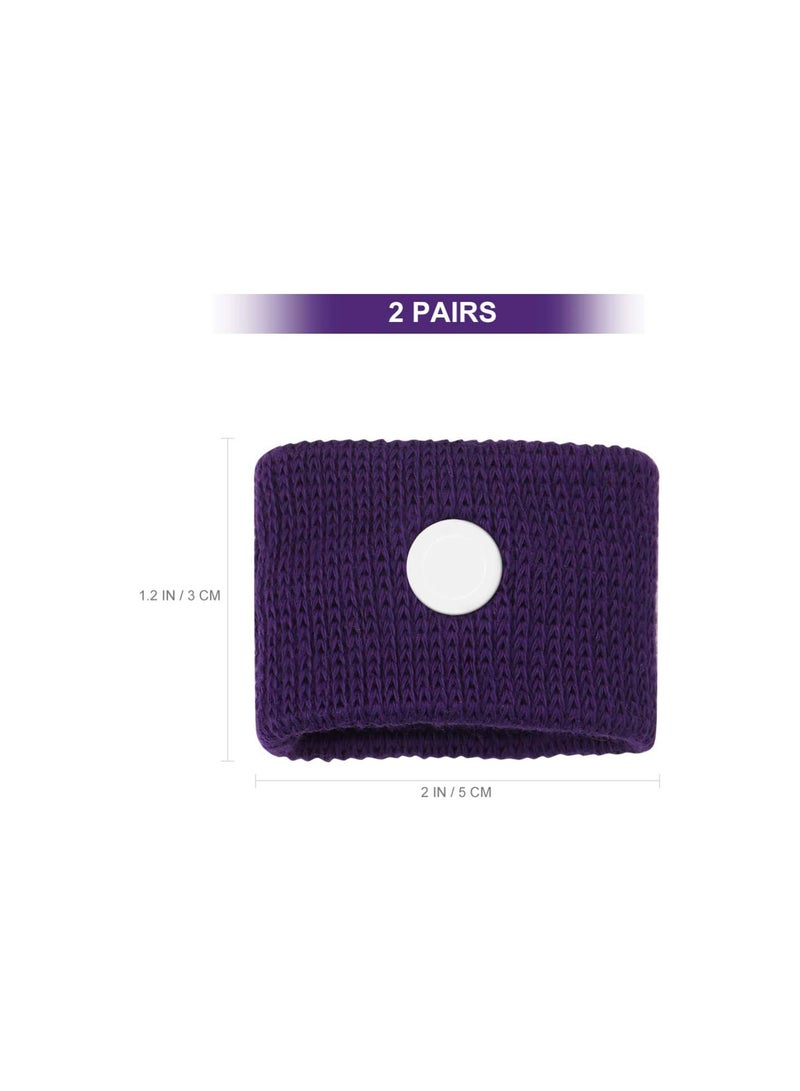 GGOOT Motion Sickness Relief Wristbands Acupressure Anti-Nausea Relief Band for Sea Car Flying Pregnant Travel Sickness Bracelet 2 Pairs (Random Color) - Image 4