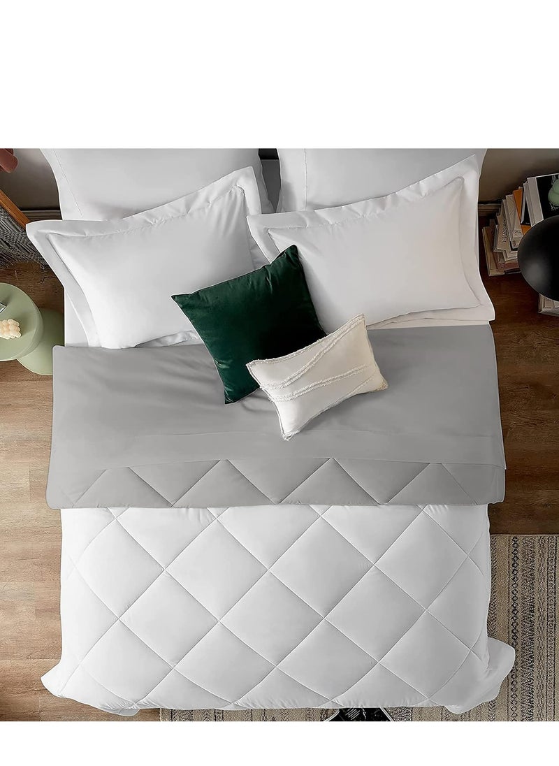 Generic Double Face All Season Microfiber Bed Comforter - Down Alternative Fiber Duvet Insert  - Image 1