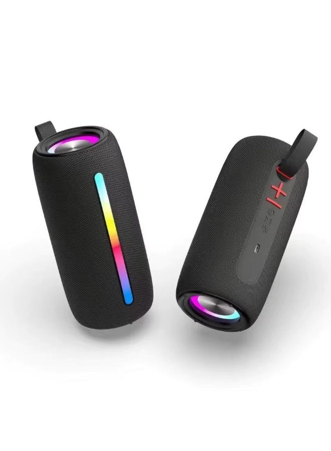 برودو مكبر صوت محمول بتقنية البلوتوث من Brodu BTS-1822 مزود بإضاءة RGB، تشغيل لمدة 3 ساعات، ومكبر صوت لاسلكي من القماش - Image 1