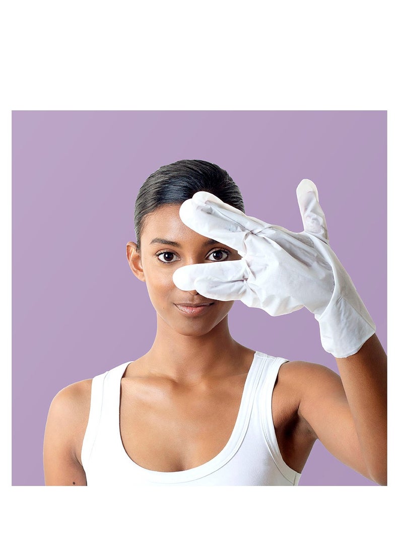 SKIN REPUBLIC Hand Repair Mask (1 Pair) – Moisturizing Gloves with Collagen, Shea Butter & Vitamin E, Soften Dry, Rough Skin, Reduces Age Spots, Wrinkles & Inflammation, Anti-Aging, Biodegradable Formula  - Image 4