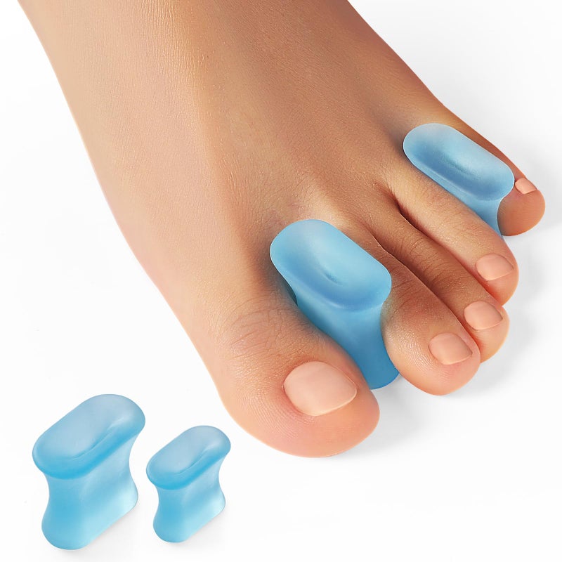 Welnove Upgraded Gel Toe Separators 12Pack Bunion Pads Toe Spacers for Straightening Overlapping Toes Bunions Calluses Soft Silicone Bunion Corrector for Men and Women