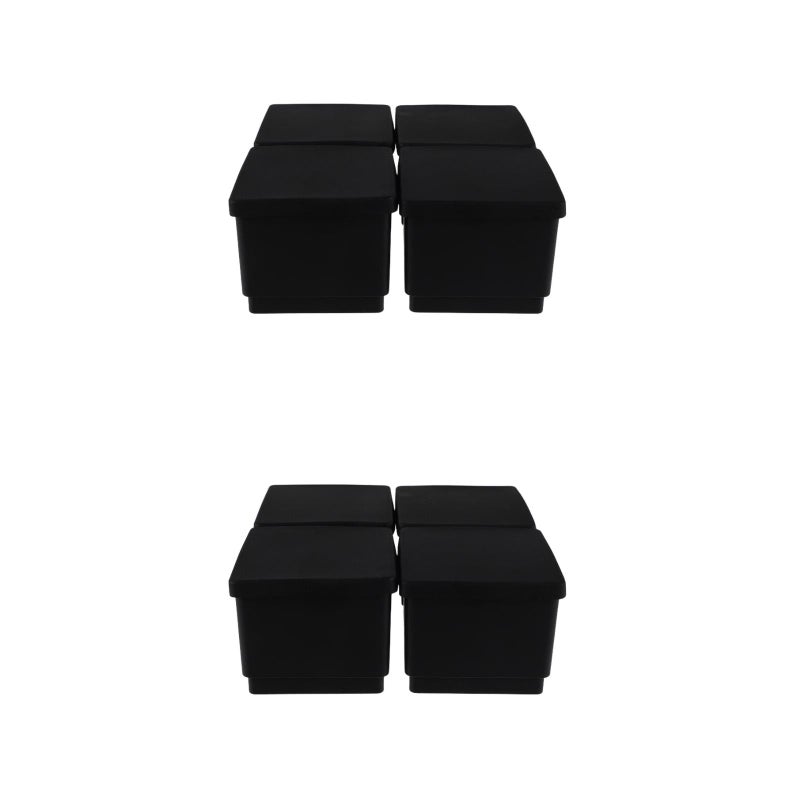 8 pcs Rubber Furniture Caster Cups Anti Sliding Furniture Pads Bed Floor Protectors for Bed Couch Table Chair Stoppers - Image 1