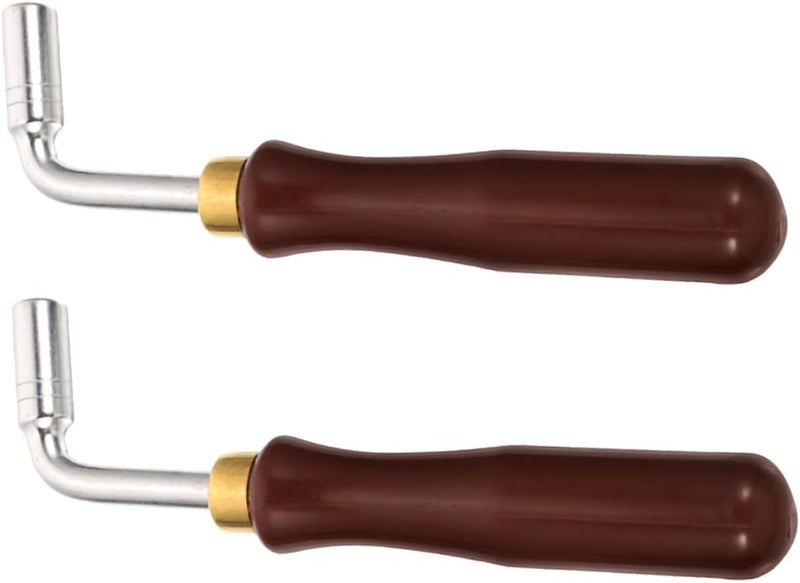 Yardwe 2Pcs Dulcimer Tuning Wrenches Precision Tuner for Chinese Yangqin Instruments Lightweight and Compact Design for Easy String Adjustments Essential Tuning Supply - Image 1