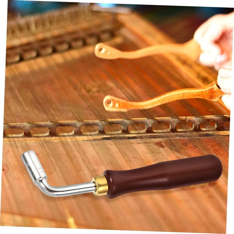 Yardwe 2Pcs Dulcimer Tuning Wrenches Precision Tuner for Chinese Yangqin Instruments Lightweight and Compact Design for Easy String Adjustments Essential Tuning Supply - Image 5