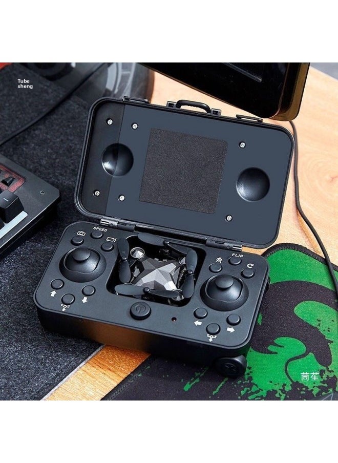 null - Drone Aerial Photography High-Definition Professional 4K Remote Control Small Aircraft Toy Aircraft Student Mini Foldableing Drone-Color:Mini Suitcase Without Camera-Specification:Standard Luxury Version (comes With Wearing Parts + Warranty) - Image 1