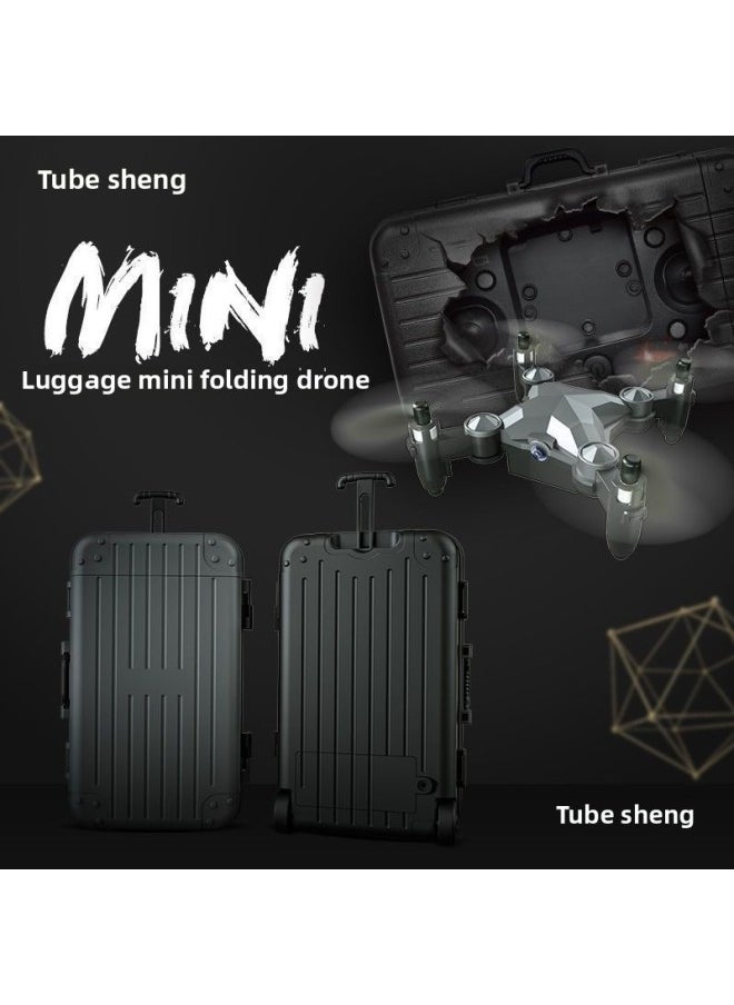 null - Drone Aerial Photography High-Definition Professional 4K Remote Control Small Aircraft Toy Aircraft Student Mini Foldableing Drone-Color:Mini Suitcase Without Camera-Specification:Standard Luxury Version (comes With Wearing Parts + Warranty) - Image 1