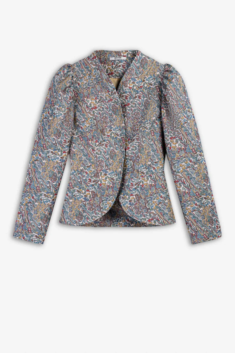 Nocturne Jacquard Stand Collar Jacket