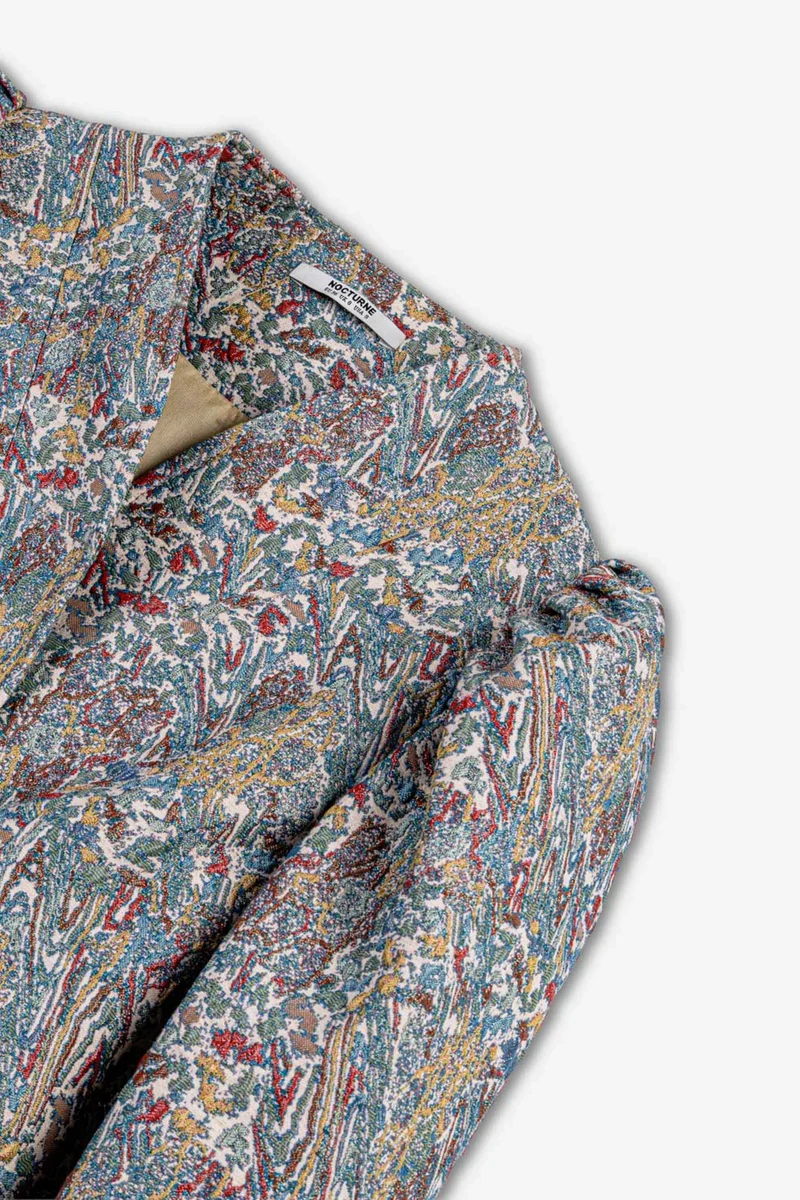 Nocturne  Jacquard Stand Collar Jacket for Women | Best Price UAE