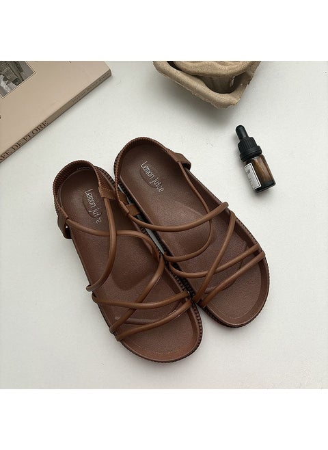 2024 Trendy Womens Casual Sandals Brown