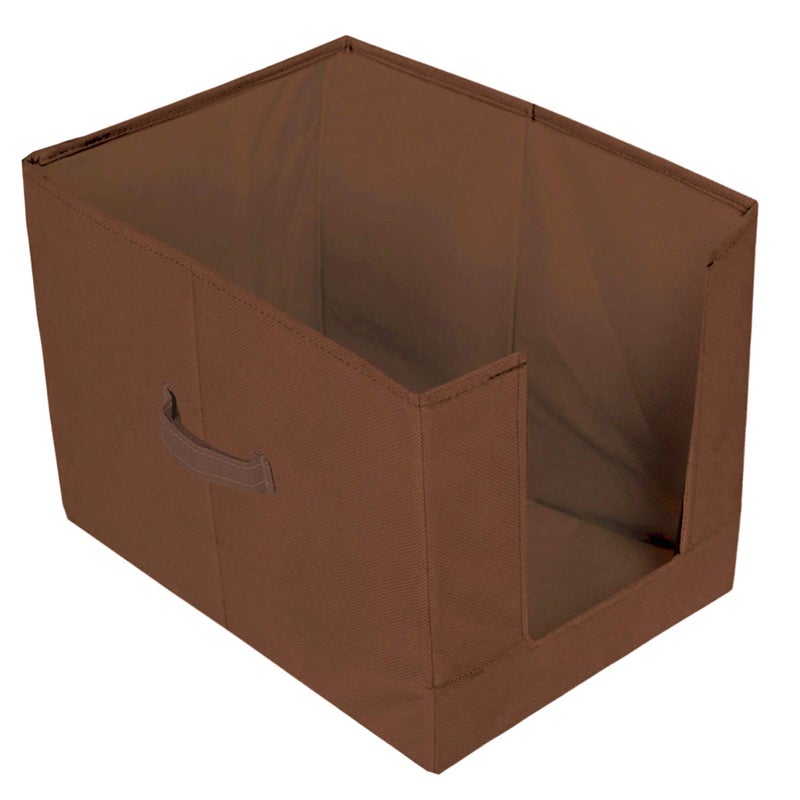 Kuber Industries 4 Pieces Non Woven Shirt StackerShirt Organizer Wardrobe Organizer BrownKUBMART2886 - Image 3