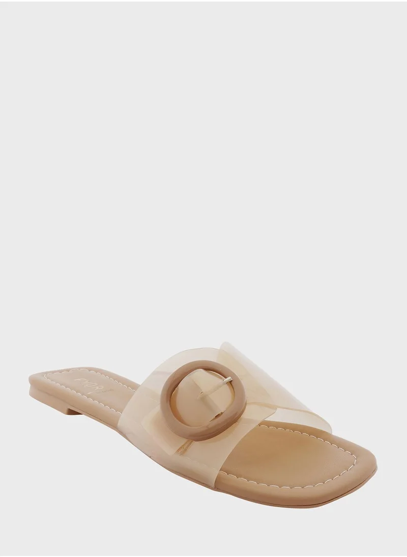 FYOR One Strap Low Heel Sandals