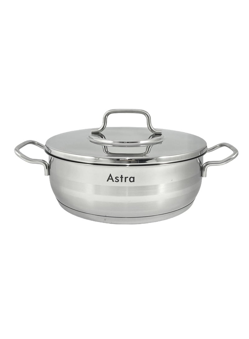 ASTRA Premium Low Casserole 26x10 cm 5.2L – Ideal for Roasting, Braising, and Even Cooking - Image 2