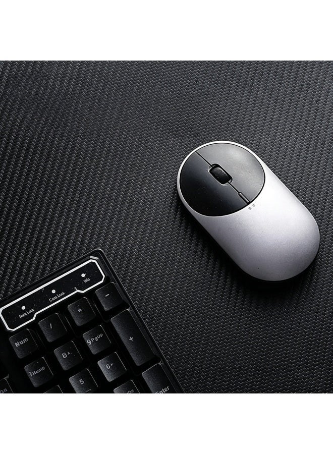 90x40cm Carbon Fiber Texture Desk Mat, Large Gaming Mouse Pad with Non-Slip Suede Base, Smooth Surface for Keyboard & Mouse, Large Desk Pad Waterproof & Smooth Glide for Esports & Office - Image 4