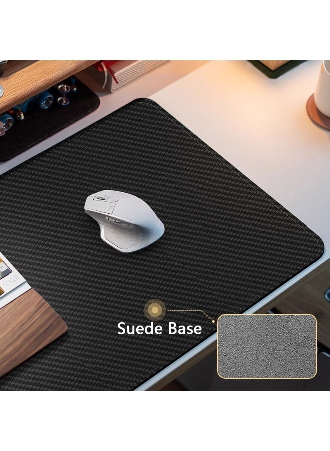 90x40cm Carbon Fiber Texture Desk Mat, Large Gaming Mouse Pad with Non-Slip Suede Base, Smooth Surface for Keyboard & Mouse, Large Desk Pad Waterproof & Smooth Glide for Esports & Office - Image 5
