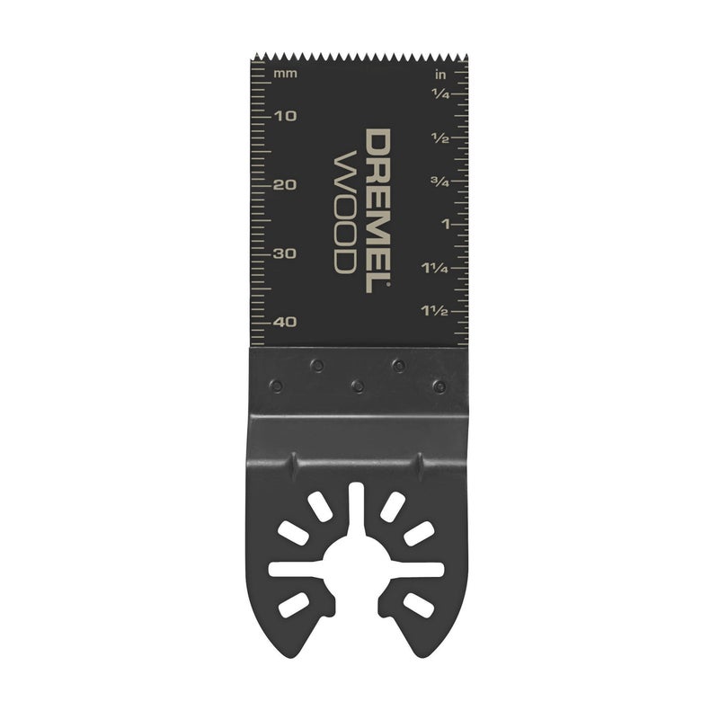 Dremel MM480 Wood Drywall Oscillating Multitool Blade, High Speed Steel Saw Blade Ideal For Wood Cutting Applications â€“ Universal Quick-Fit Interface Fits Bosch, Makita, Milwaukee and Rockwell, Black - Image 1