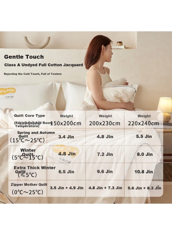 Amor cotton 55 Li Guanqi Soy Fiber Quilt Winter Spring Autumn Quilt 220x240cm 5.5kg - Image 2