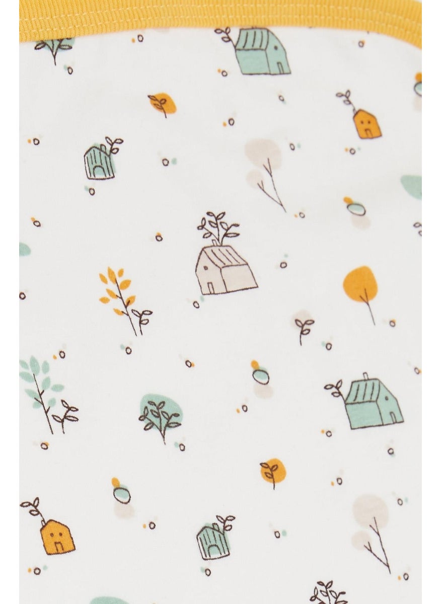 Breeze GIRLS & BOYS Newborn Baby Blanket Spring Themed 0-3 Months, Ecru  - Image 2