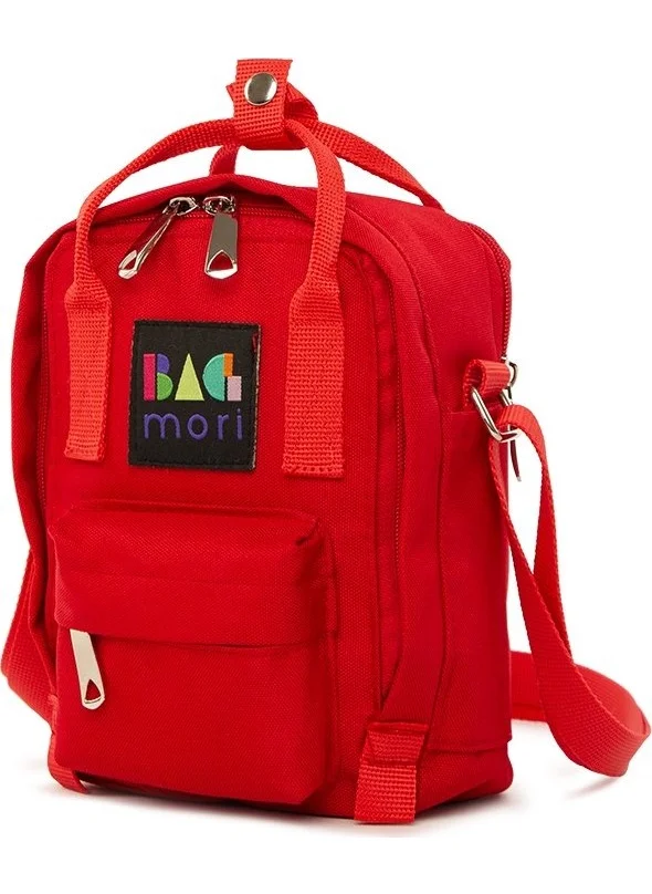 Bagmori Red Cross Square Parachute Mini Bag