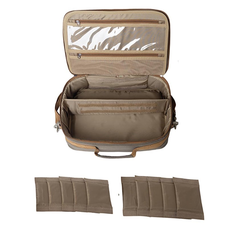 Ussuris Fly Fishing Reel Case with Mesh Pocket Customize Storage Fishing Reel and Gear Bag - Image 4