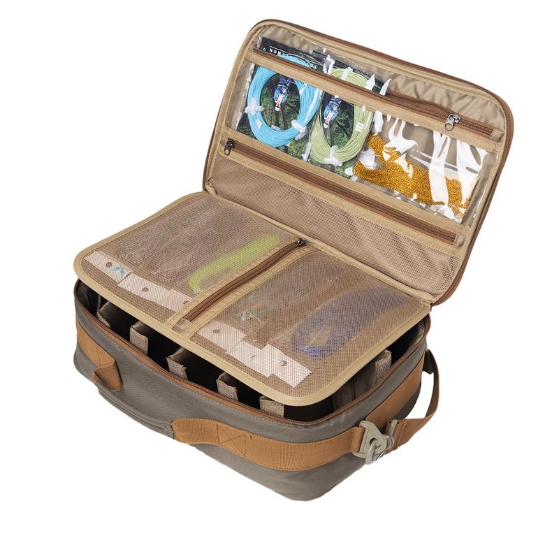 Ussuris Fly Fishing Reel Case with Mesh Pocket Customize Storage Fishing Reel and Gear Bag - Image 3