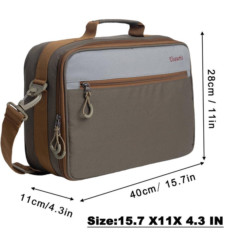 Ussuris Fly Fishing Reel Case with Mesh Pocket Customize Storage Fishing Reel and Gear Bag - Image 2