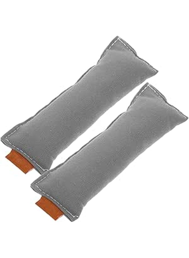 2 Pack Cotton Wrist and Elbow Pad 13x5cm Light Grey Anti Slip Keyboard Mat - Image 1